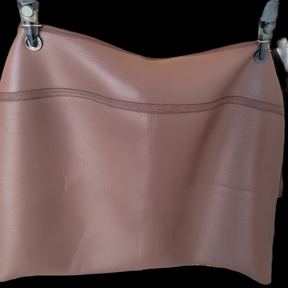 Skims Rubberized Scuba Swim Mini Skirt